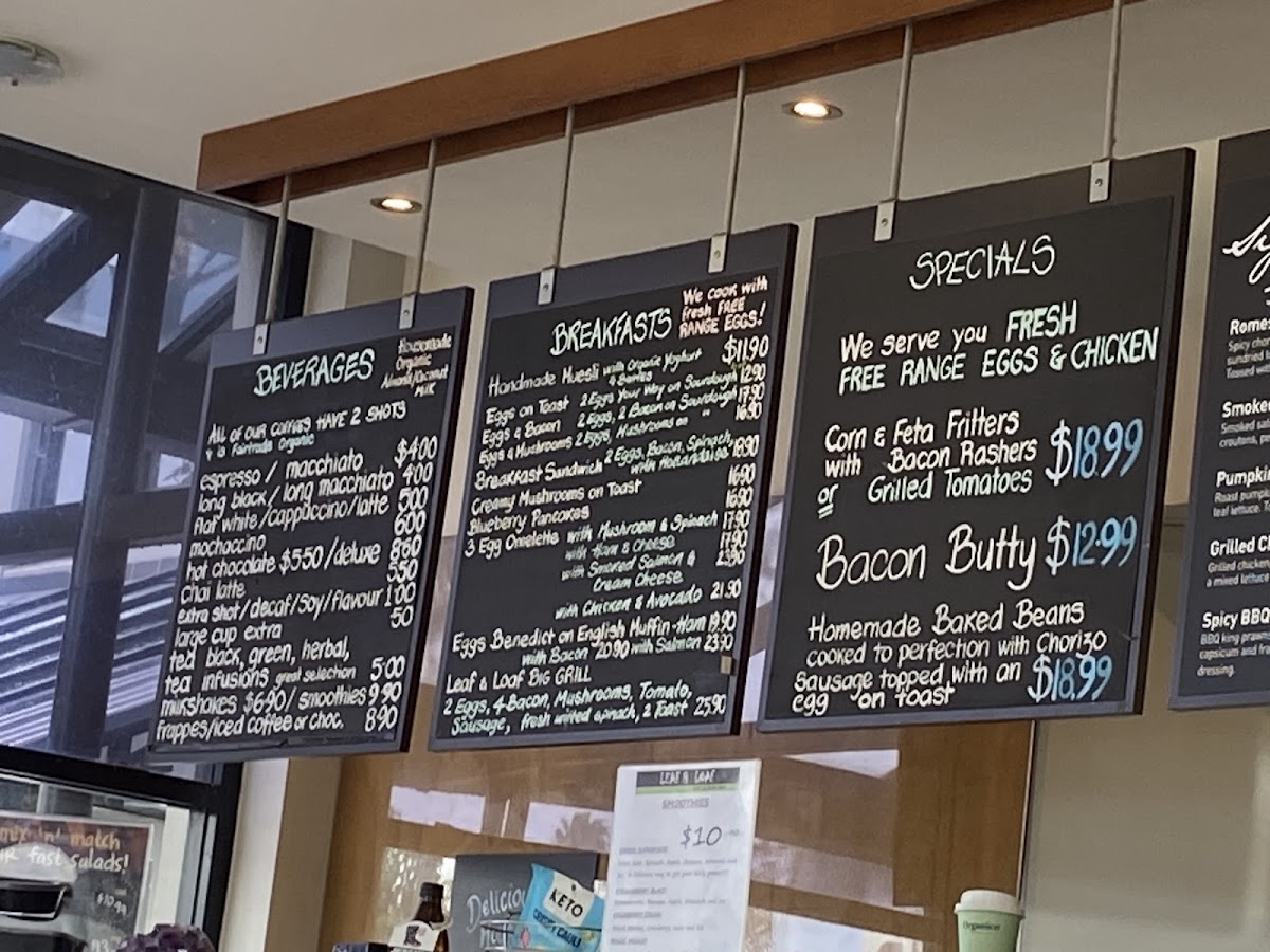Menu Leaf & Loaf Cafe & Salad Bar-3