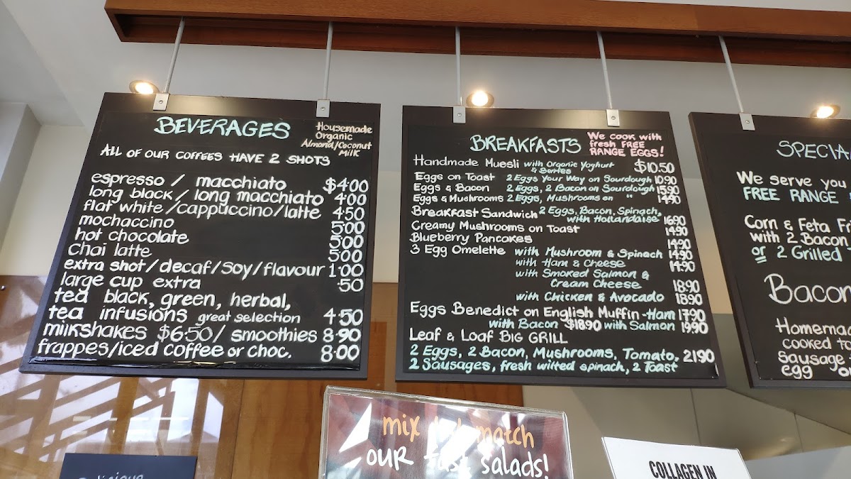 Menu Leaf & Loaf Cafe & Salad Bar-5