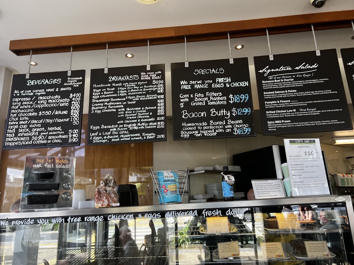 Menu Leaf & Loaf Cafe & Salad Bar-7