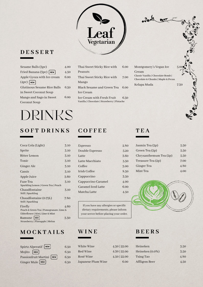 Menu Leaf Vegetarian-1