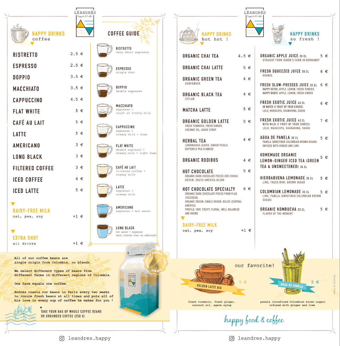 Menu Léandrés Happy Food & Coffee Roaster-4