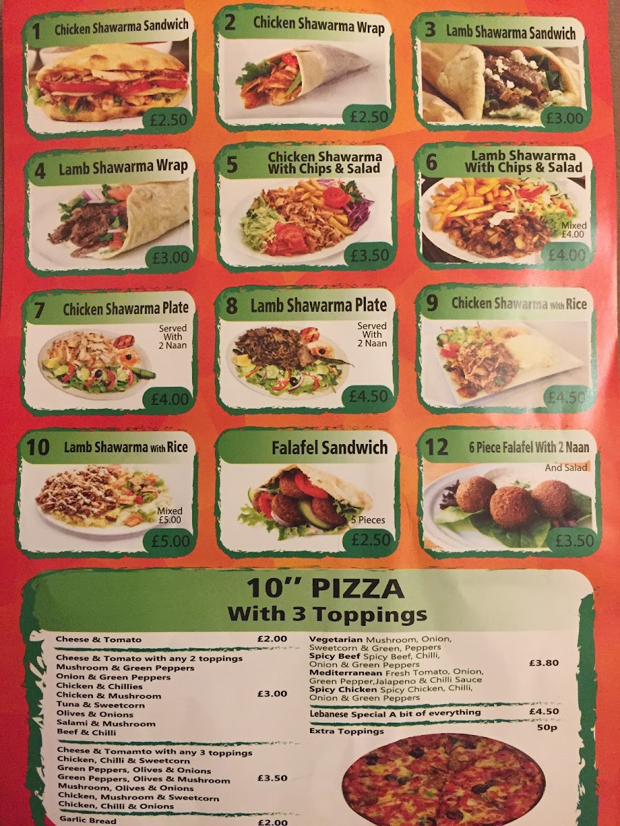 Menu Lebanese Shawarma-2