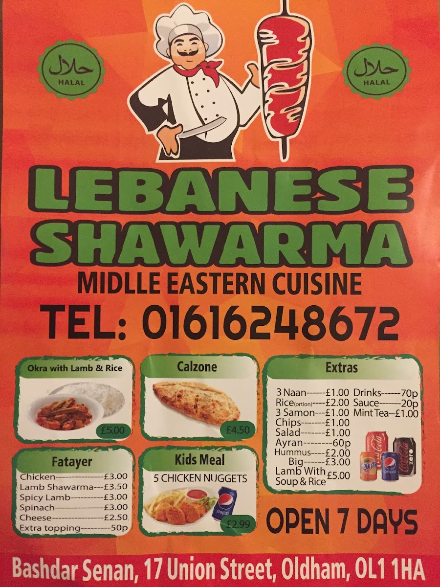 Menu Lebanese Shawarma-3