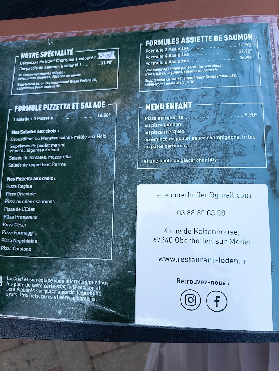 Menu L'eden Restaurant-6