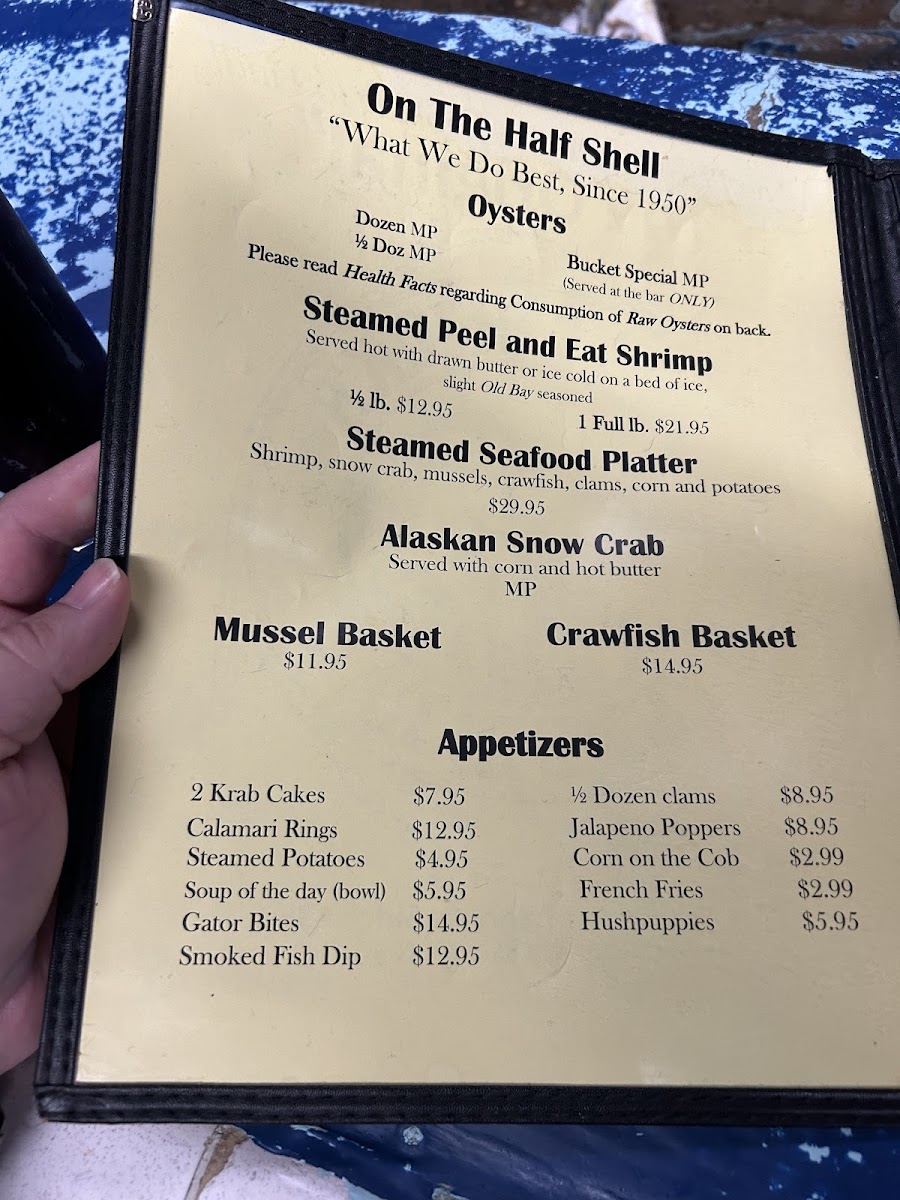 Menu Lee & Rick's Oyster Bar-10