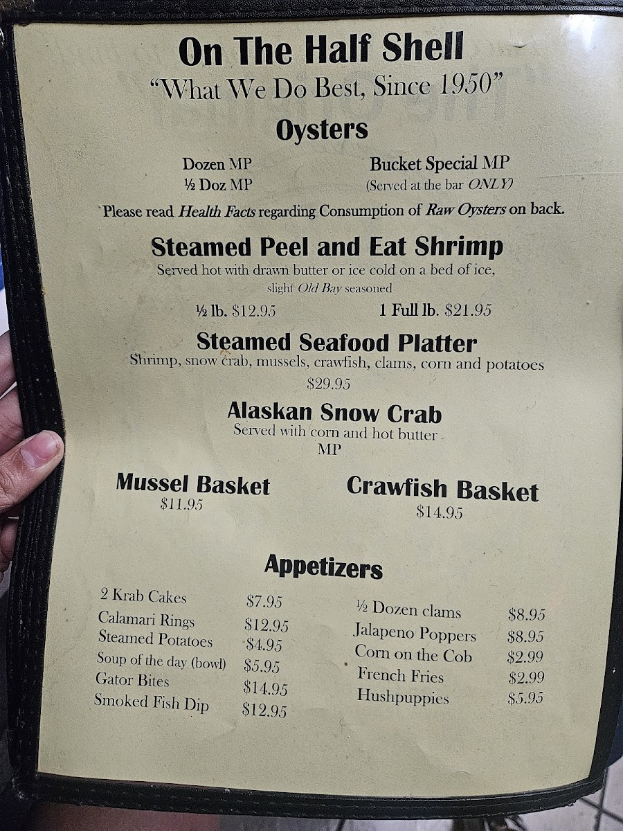 Menu Lee & Rick's Oyster Bar-3