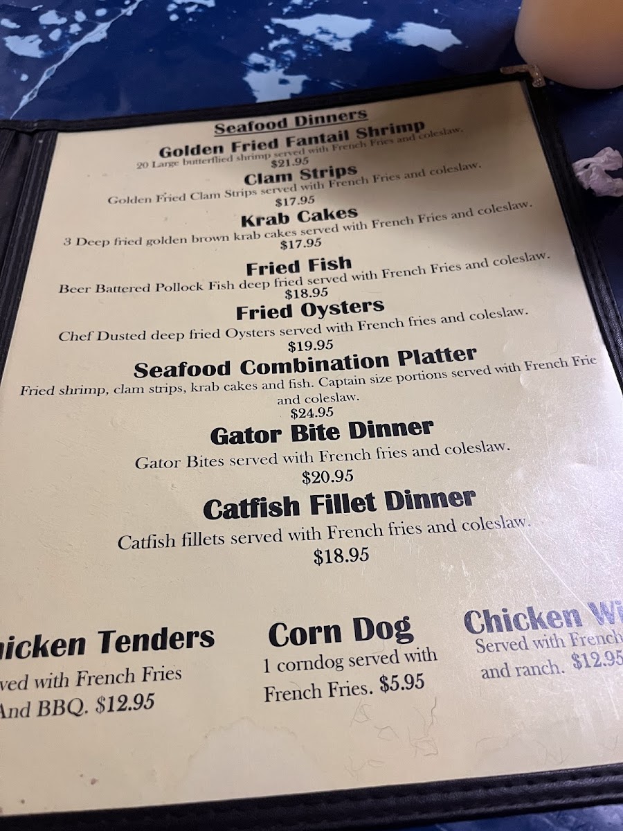 Menu Lee & Rick's Oyster Bar-9