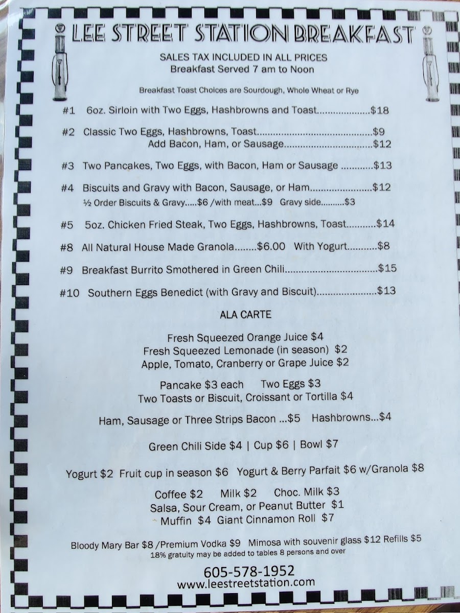 Menu Lee Street Station Cafe-1