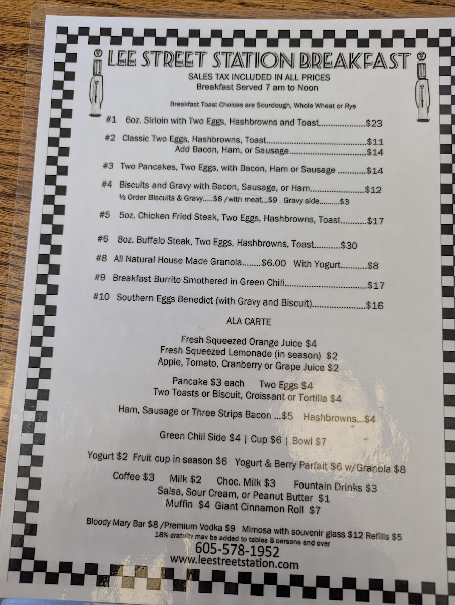 Menu Lee Street Station Cafe-2