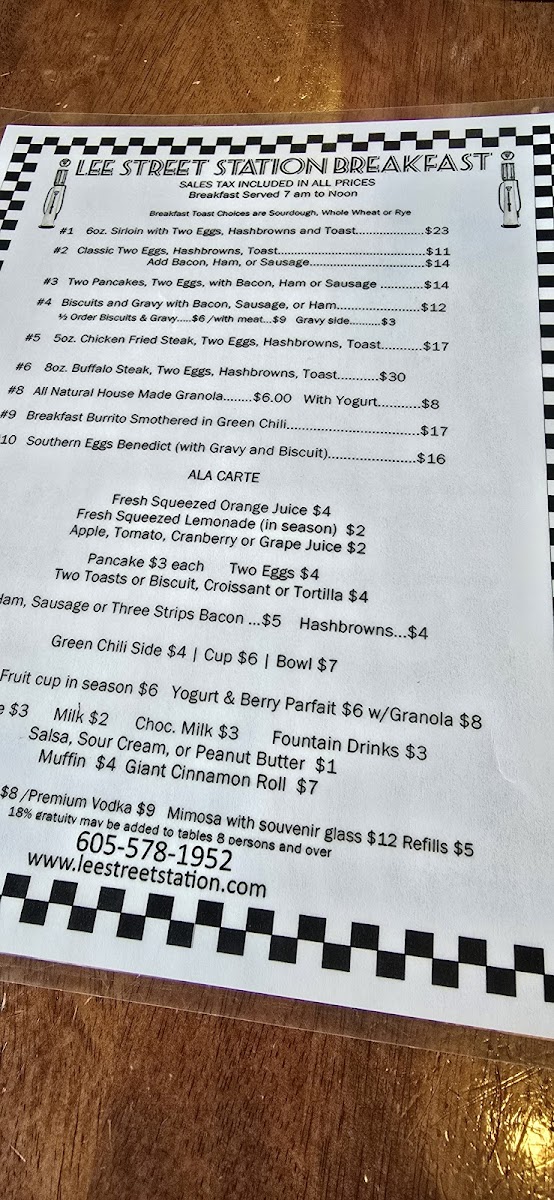 Menu Lee Street Station Cafe-8