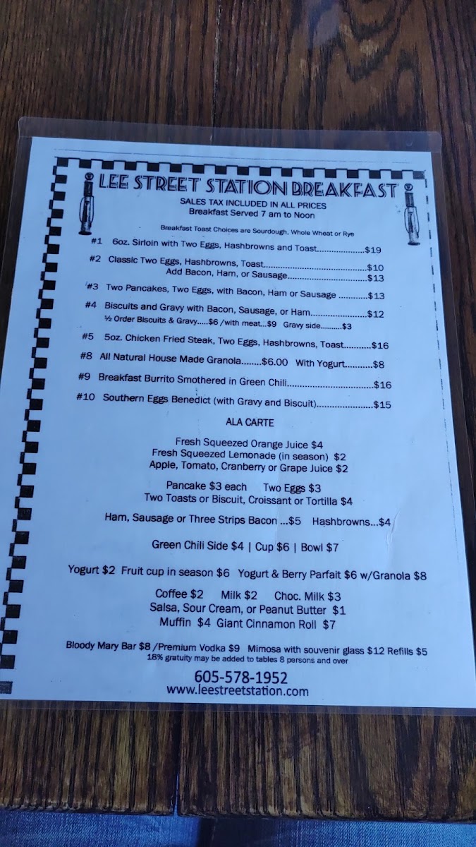Menu Lee Street Station Cafe-9