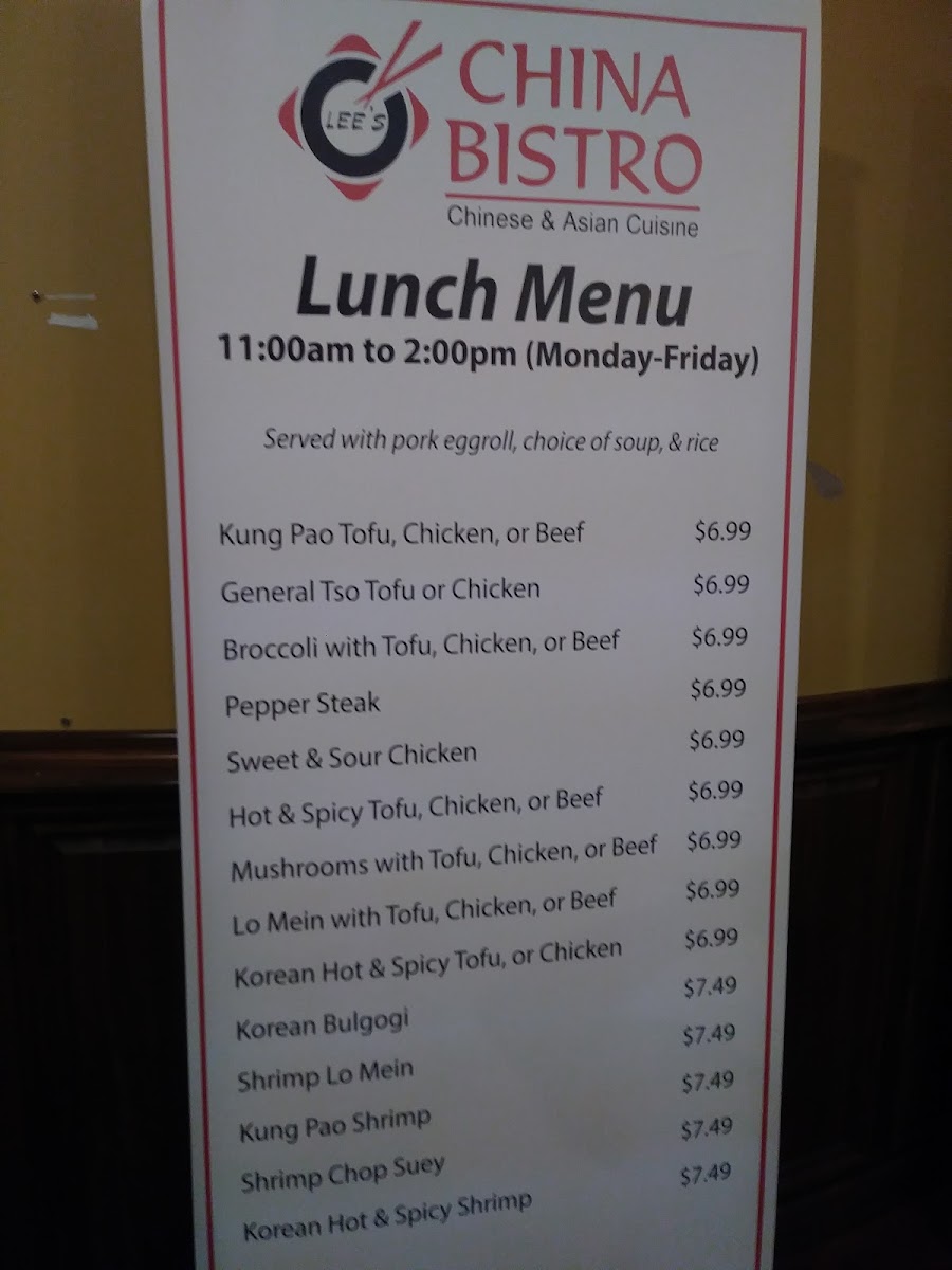 Menu Lee's China Bistro-6