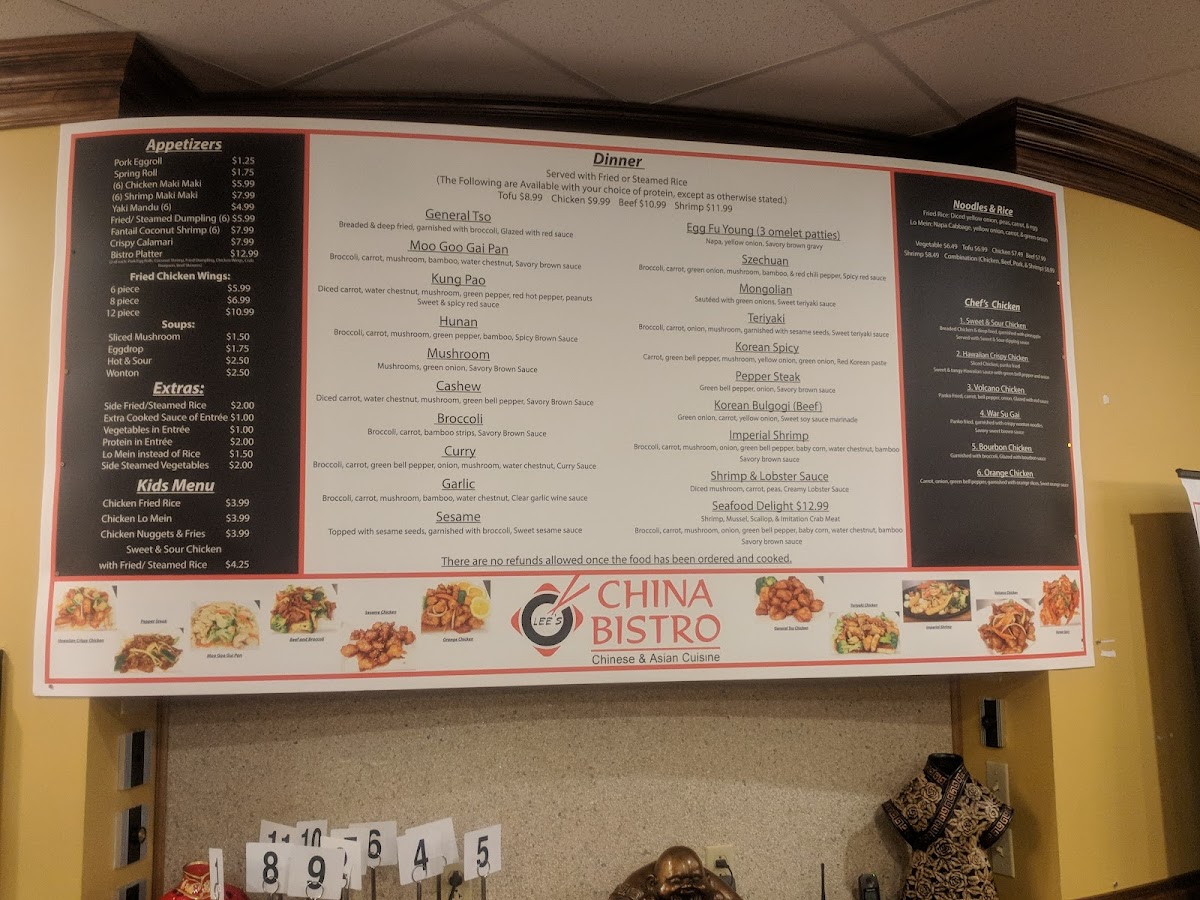 Menu Lee's China Bistro-8