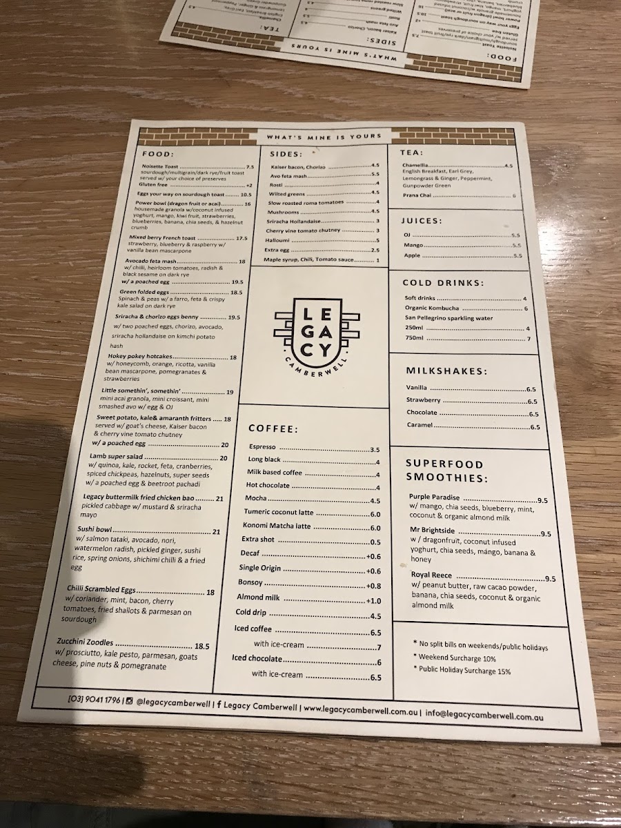 Menu Legacy Camberwell-7