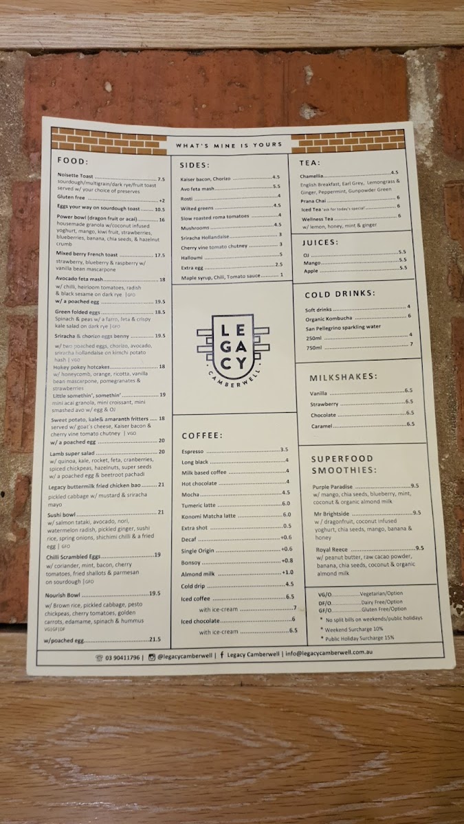 Menu Legacy Camberwell-9