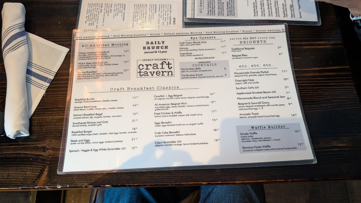 Menu Legacy Kitchen Craft Tavern-2