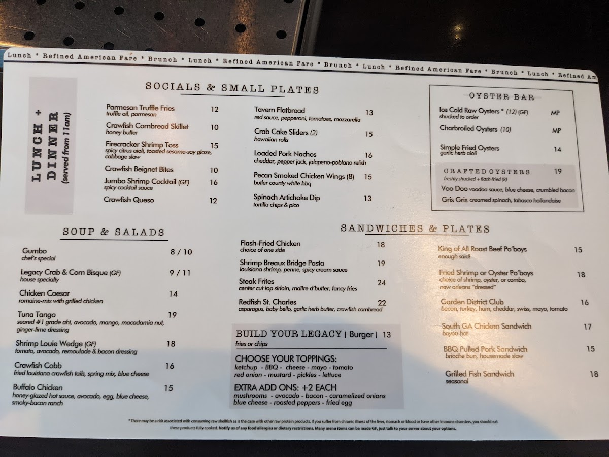 Menu Legacy Kitchen Craft Tavern-3
