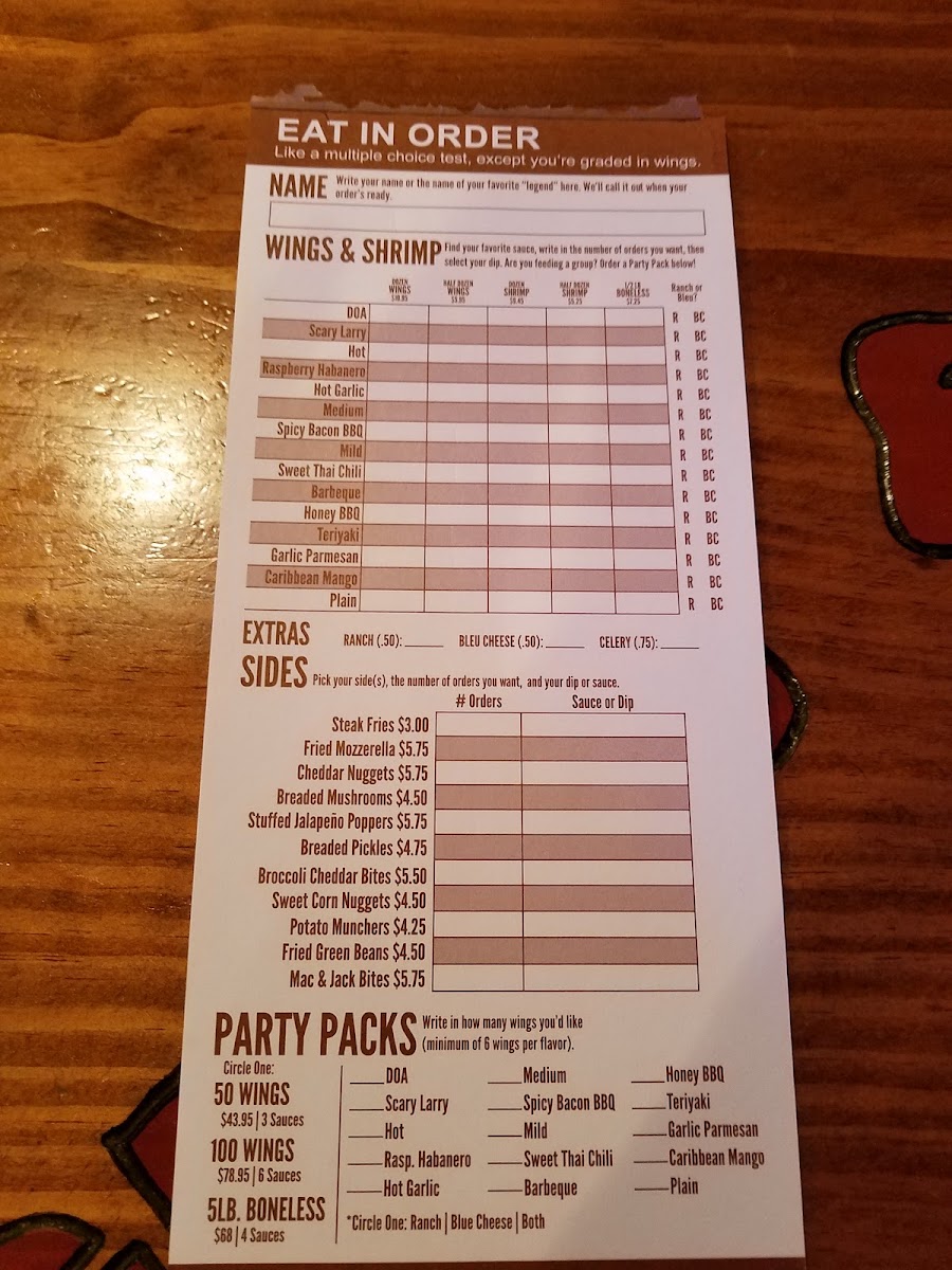 Menu Legend Larry's-3