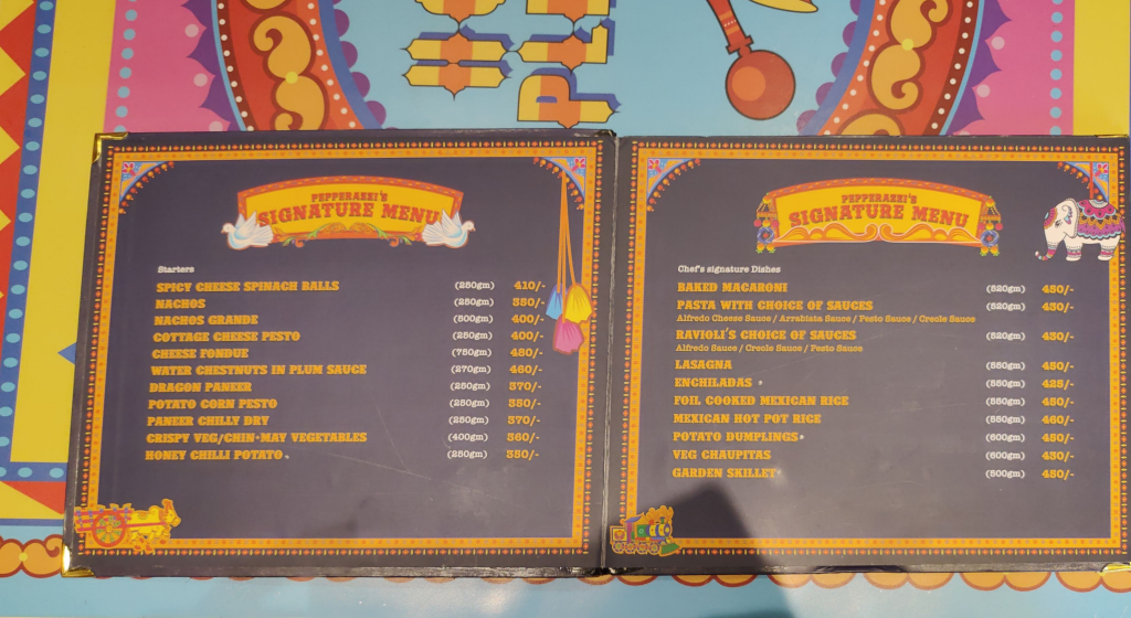 Menu Legends Of Punjab By Pepperazzi-2