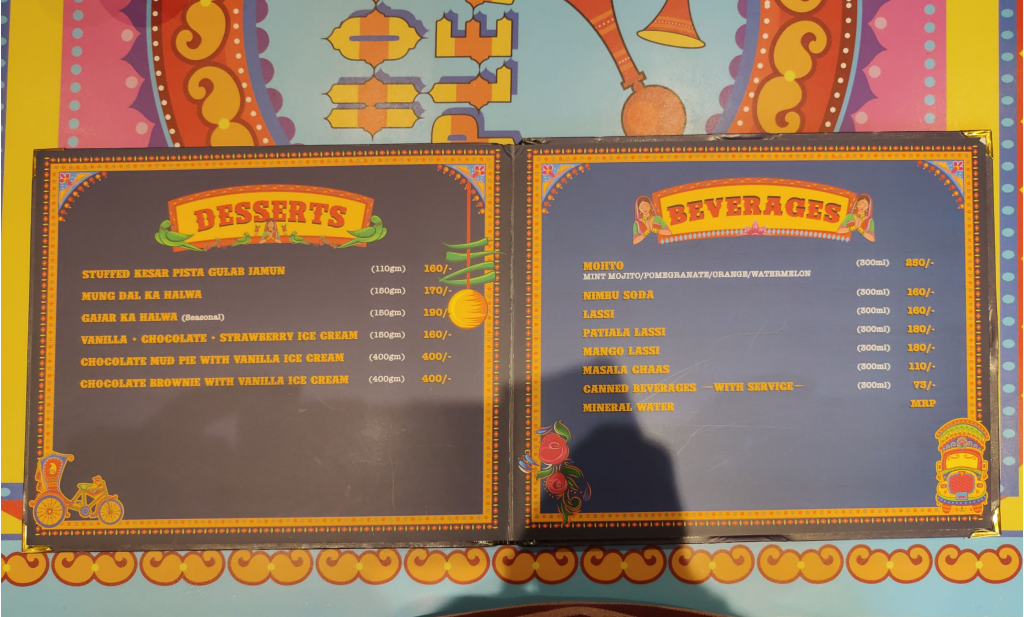 Menu Legends Of Punjab By Pepperazzi-7