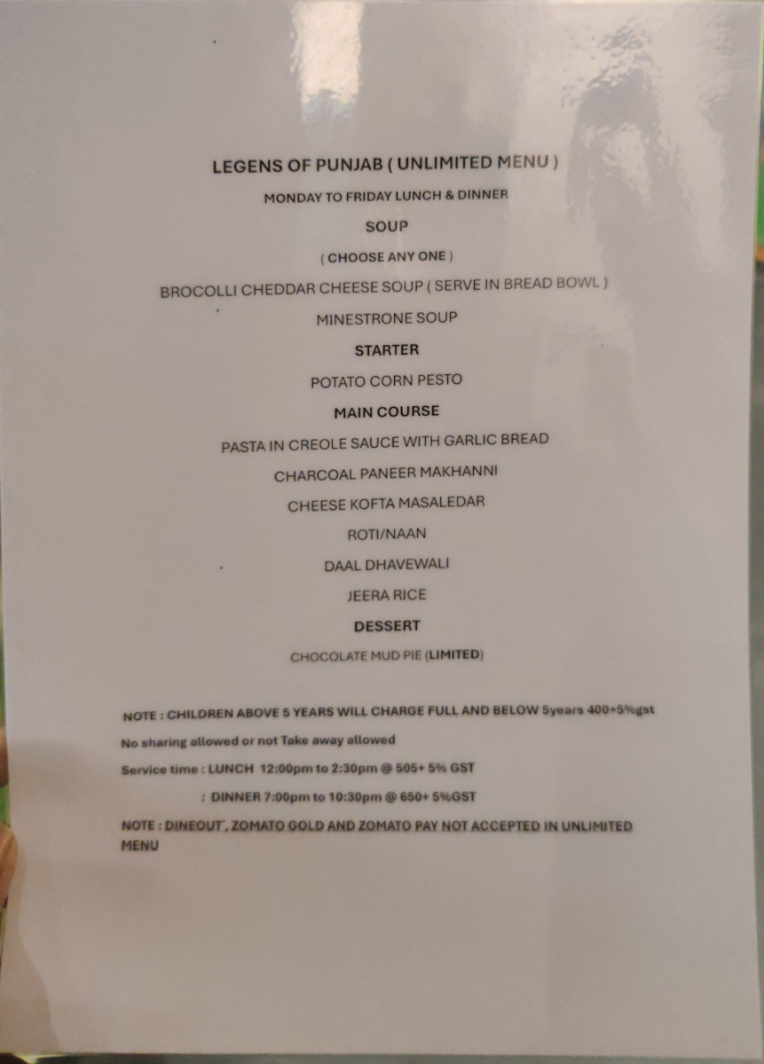 Menu Legends Of Punjab By Pepperazzi-9