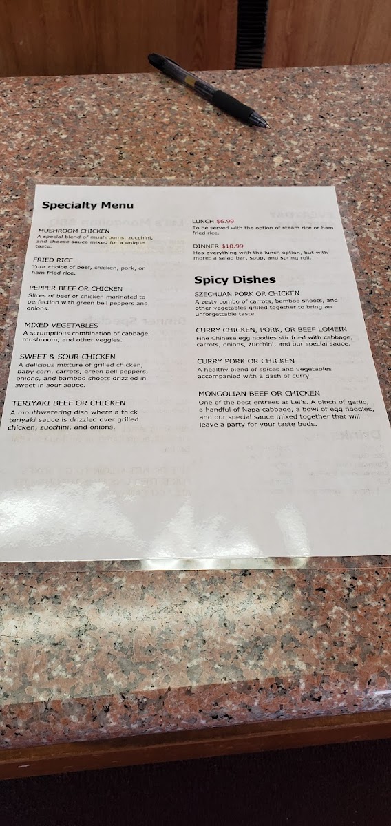 Menu Leis Mongolian B-B-Q-1