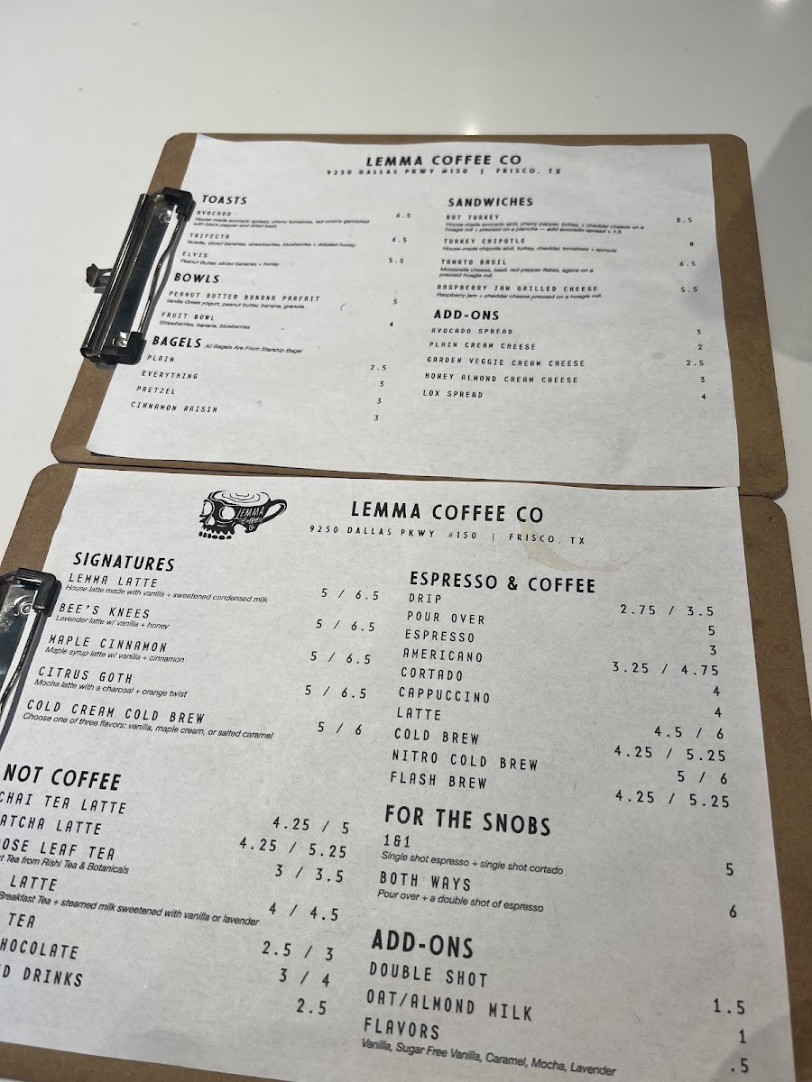 Menu Lemma Coffee Co - Frisco-3