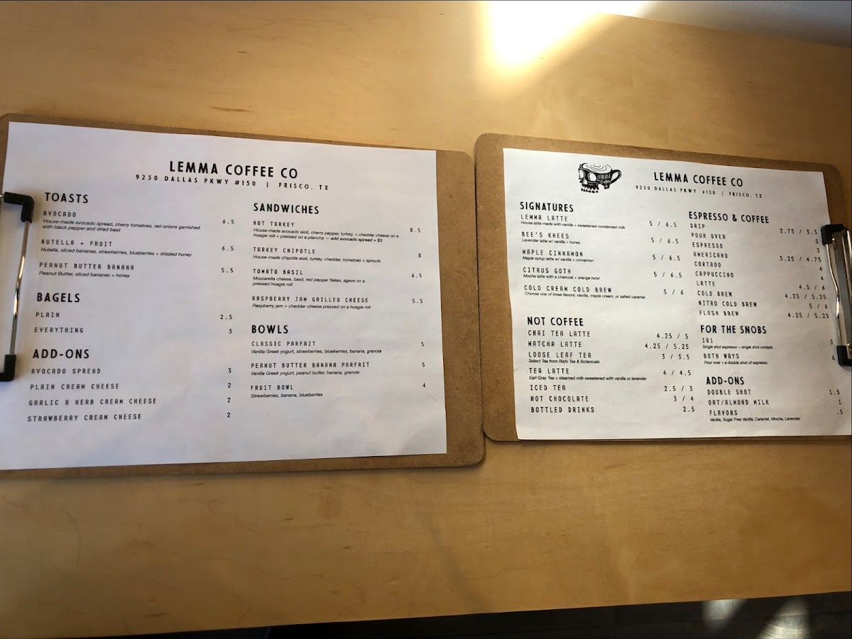 Menu Lemma Coffee Co - Frisco-4