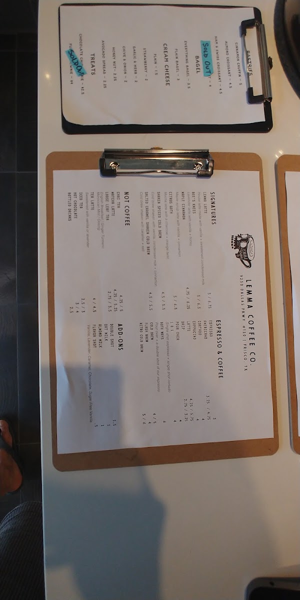 Menu Lemma Coffee Co - Frisco-7