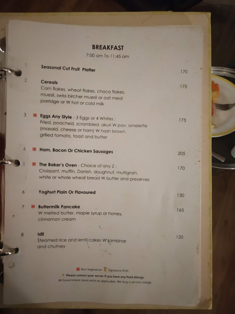 Menu Lemon Tree Hotel, Ahmedabad-1