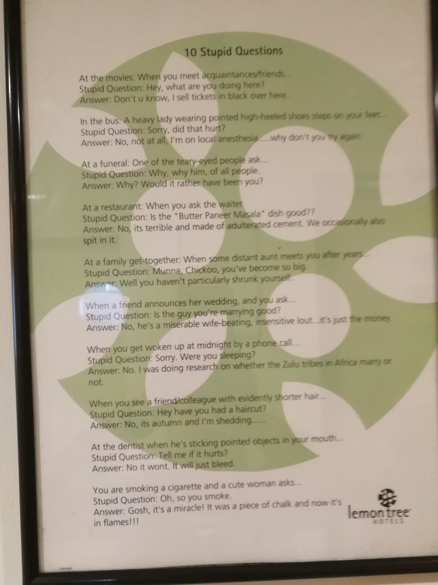 Menu Lemon Tree Hotel, Ahmedabad-2