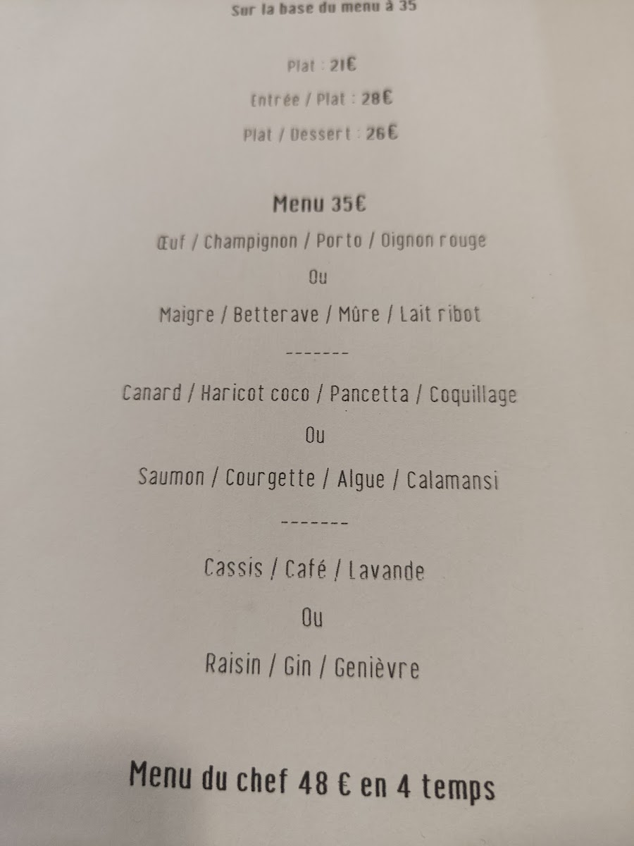 Menu L'empreinte-2