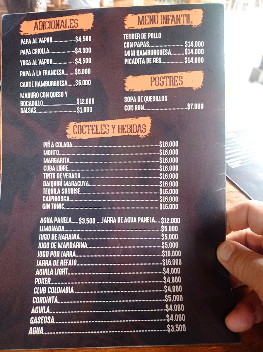 Menu Lenha - La Garita-1