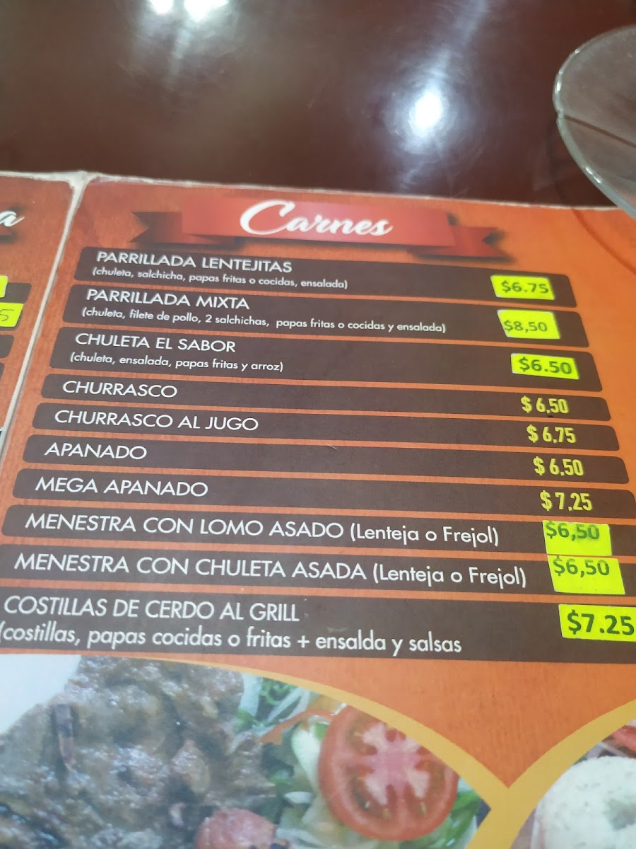 Menu Lentejitas El Sabor-1