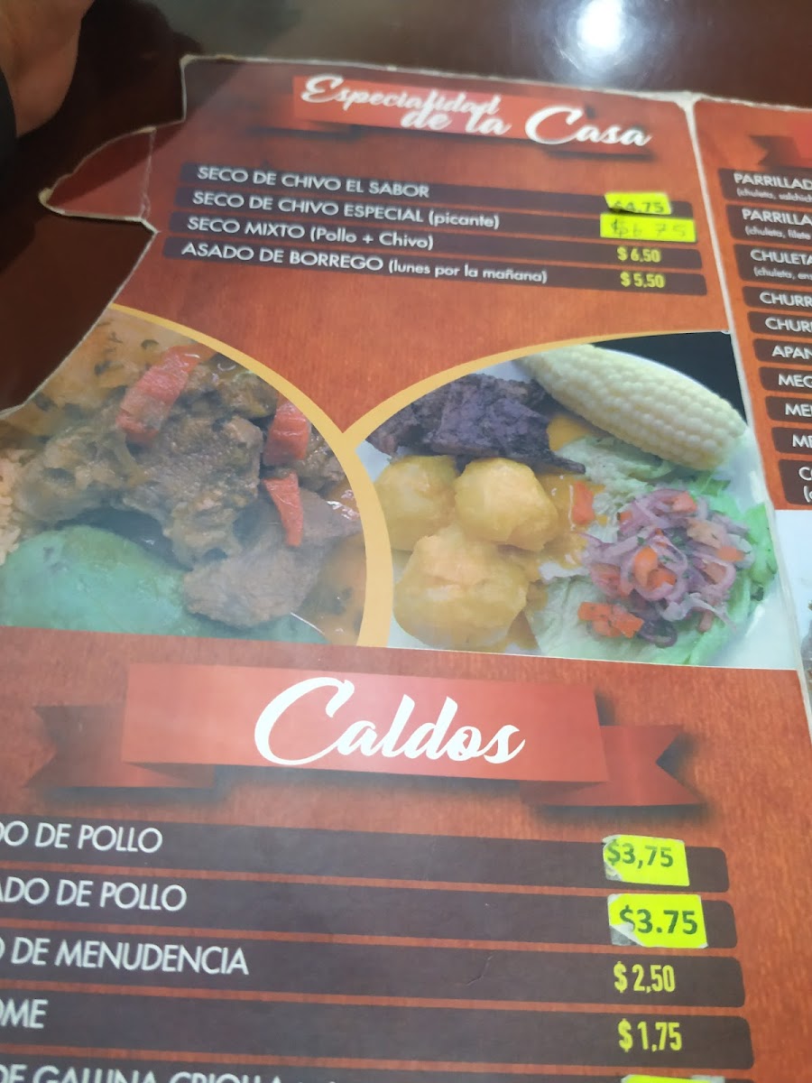 Menu Lentejitas El Sabor-9