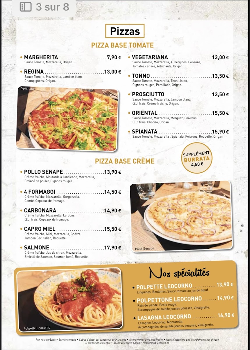 Menu Leocorno La Cousinerie-2