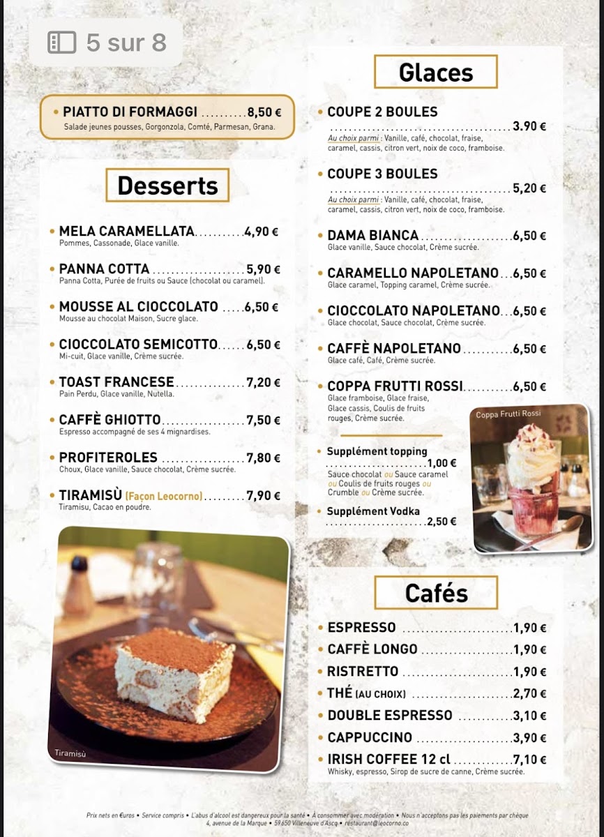 Menu Leocorno La Cousinerie-3