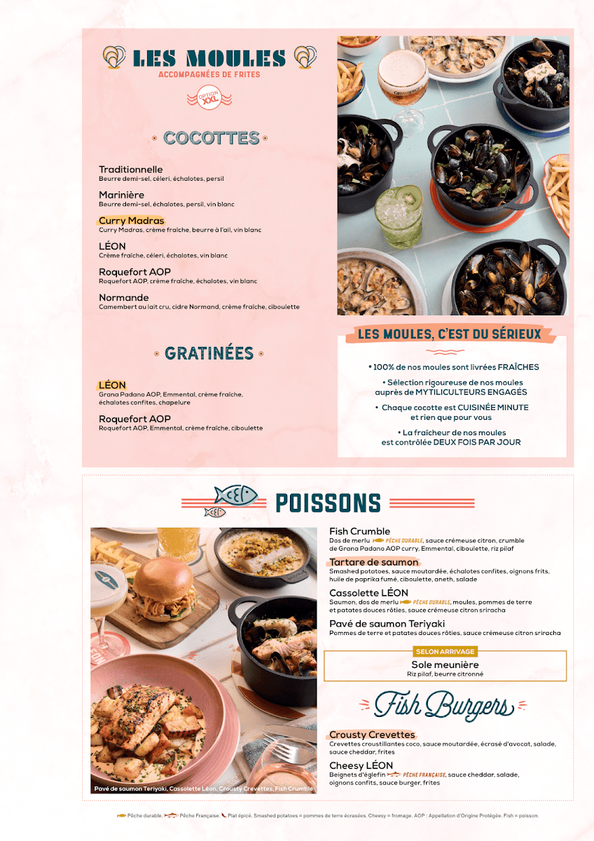 Menu Léon Fish Brasserie - Dreux-5