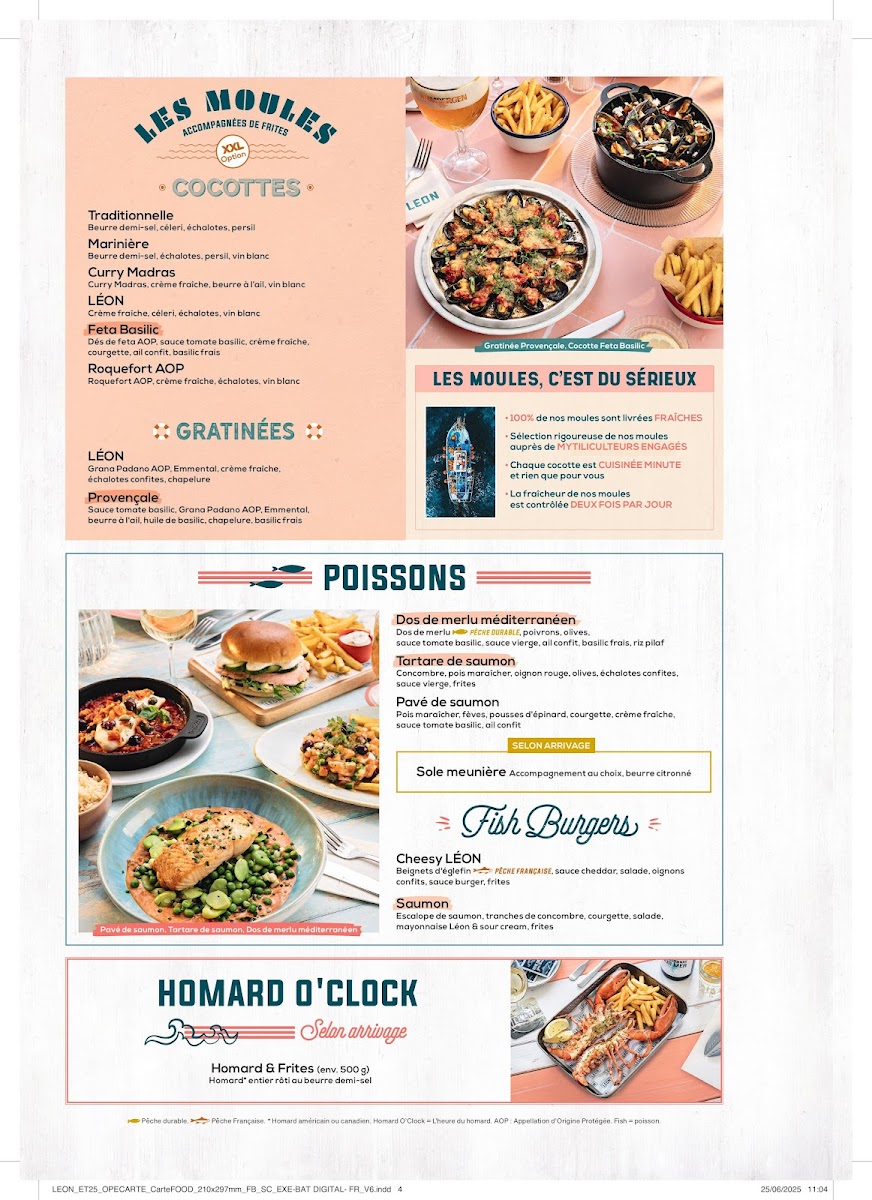 Menu Léon Seafood & Cocktails - Mantes-Buchelay-2