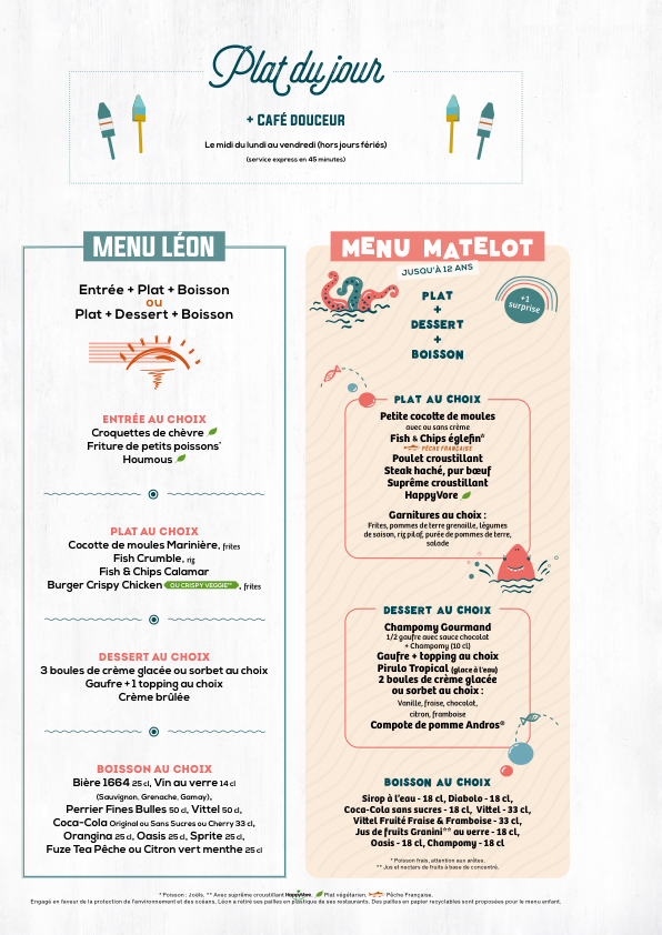 Menu Léon Seafood & Cocktails - Mantes-Buchelay-9