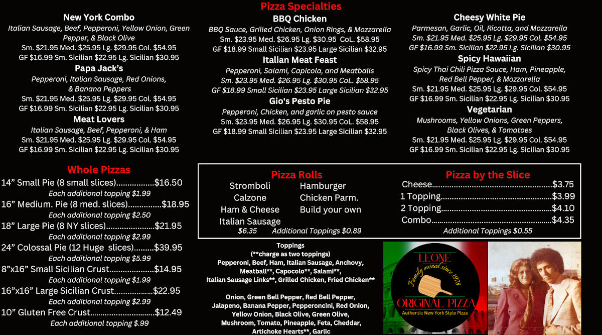 Menu Leone Original Pizza-1