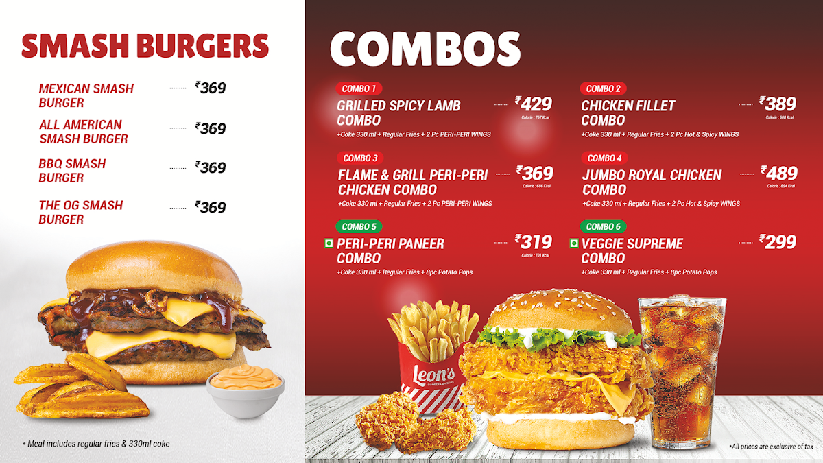 Menu Leon's Burgers & Wings New Bel Road-4