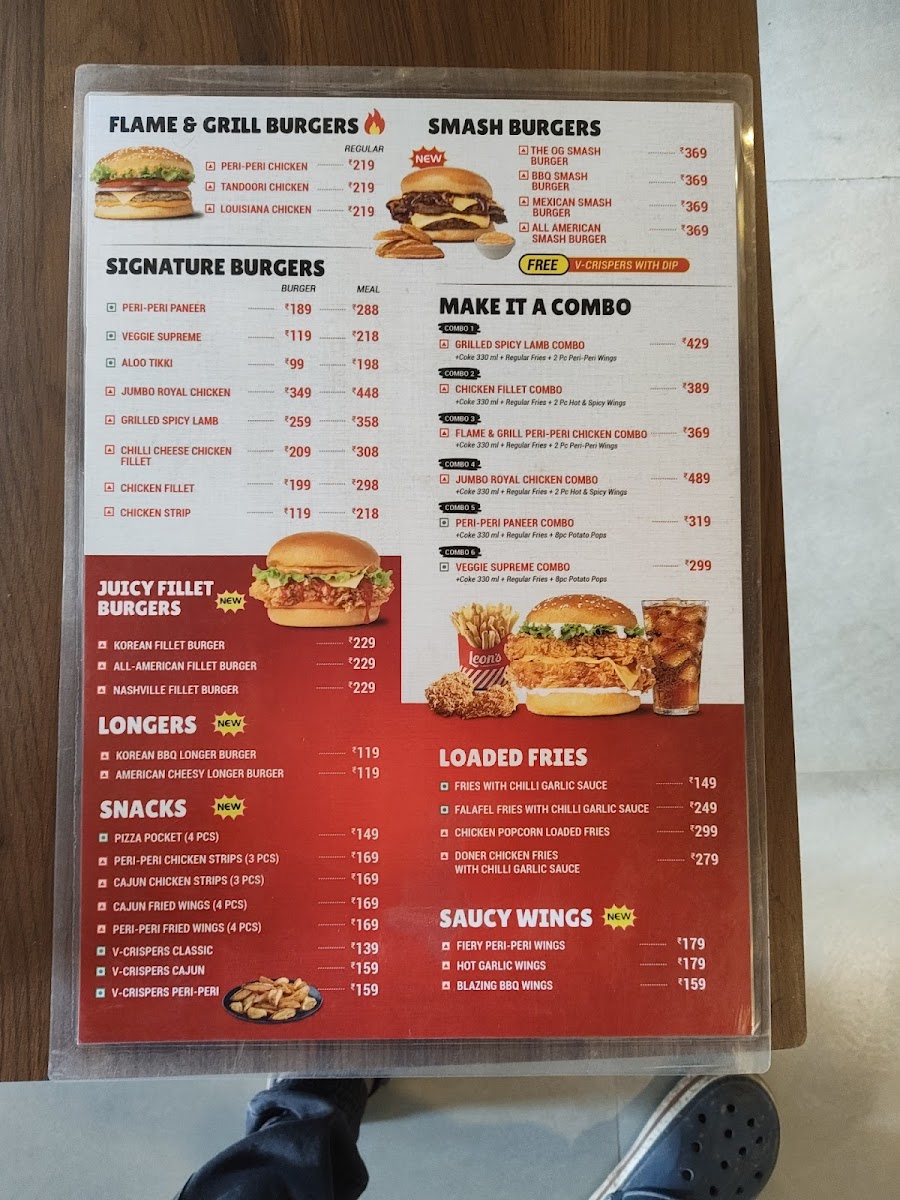 Menu Leon's Burgers & Wings New Bel Road-6
