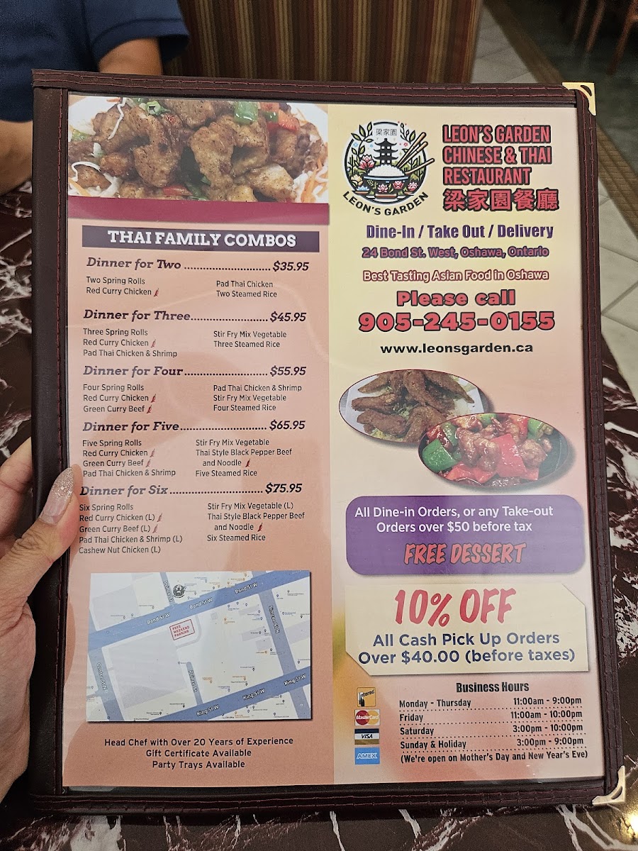 Menu Leon's Garden (Chinese And Thai Restaurant)-6