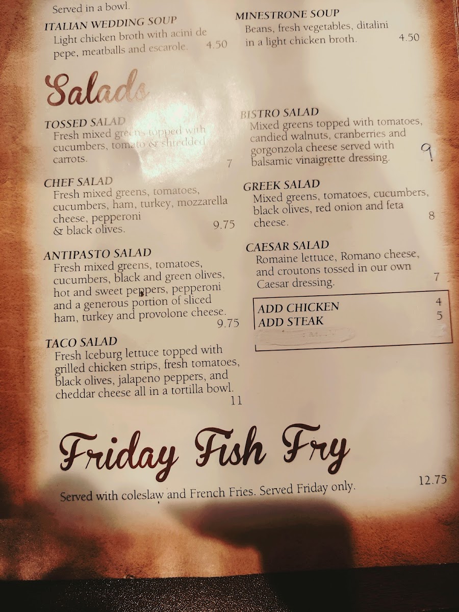 Menu Leon's Italian Bistro & Pizza-2
