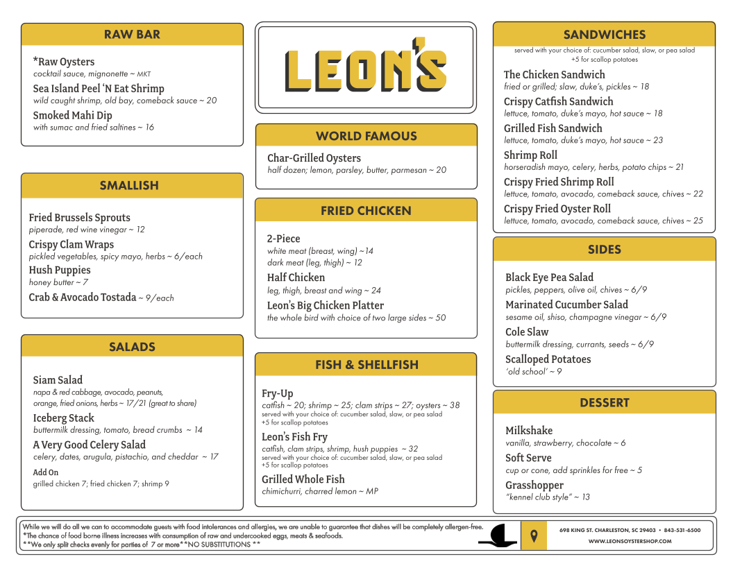 Menu Leon's-1
