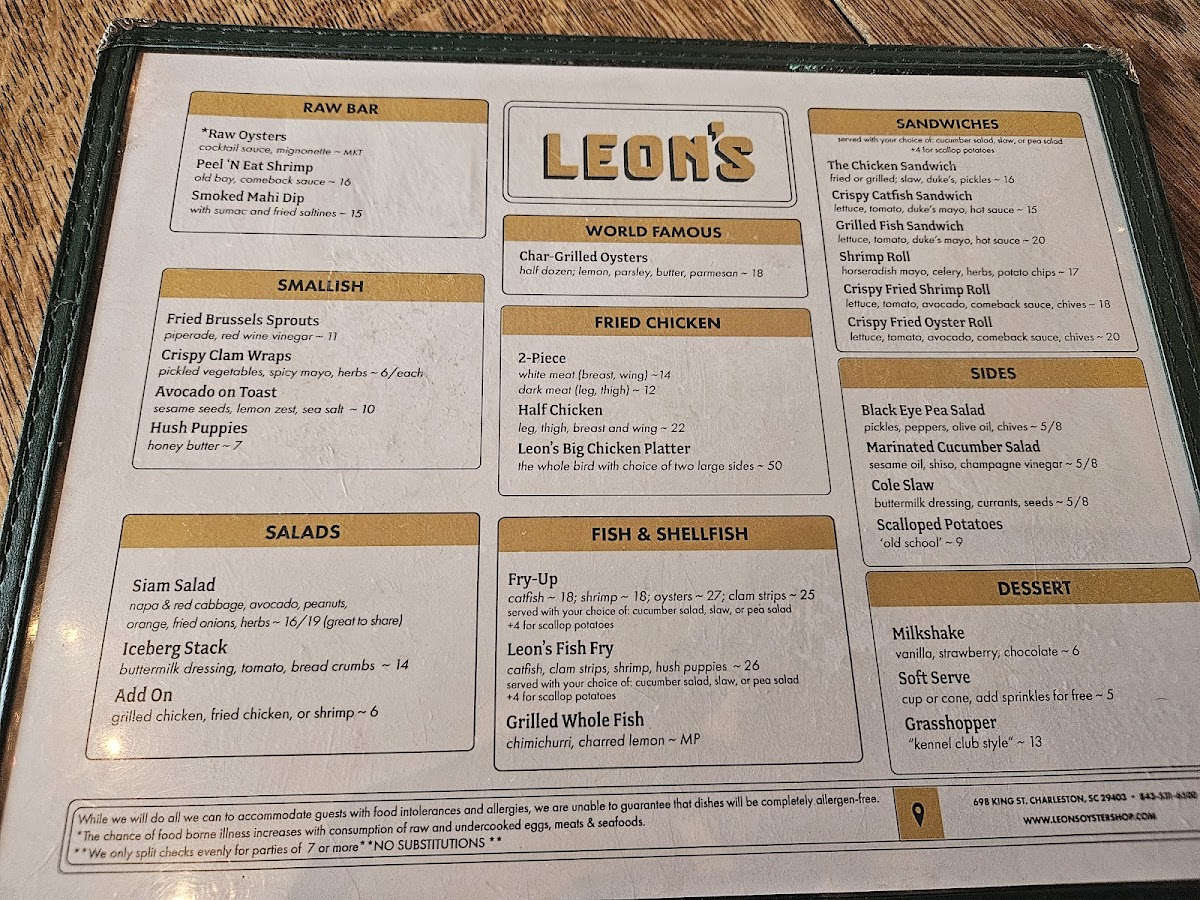 Menu Leon's-10