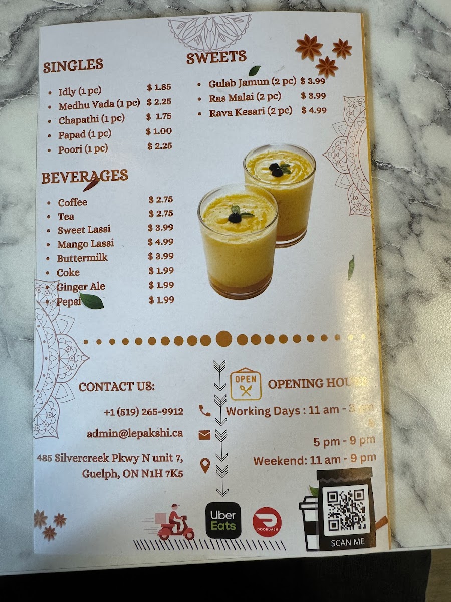 Lepakshi Authentic South Indian Restaurant Menu-7
