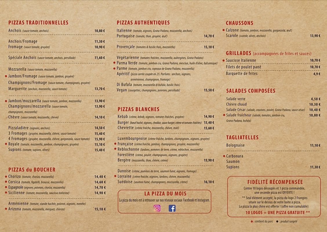 Menu Les 2 Frangins-2