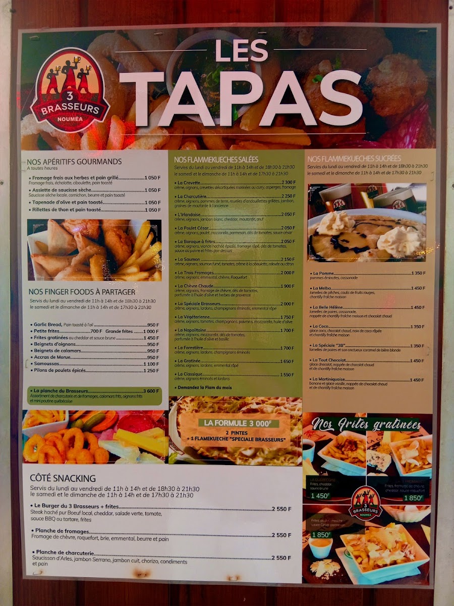 Menu Les 3 Brasseurs-1